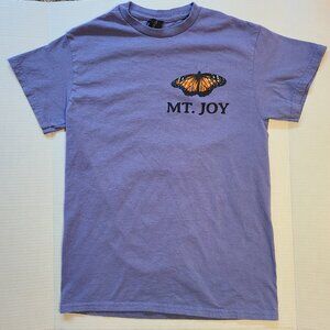 Mt. Joy Purple Butterfly T-Shirt on Gildan Heavy Cotton Women's Size S
